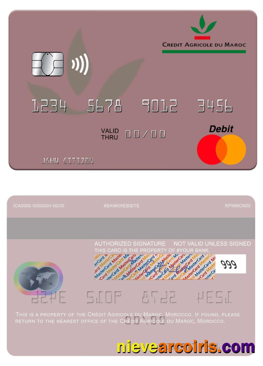Morocco Crédit Agricole du Maroc mastercard